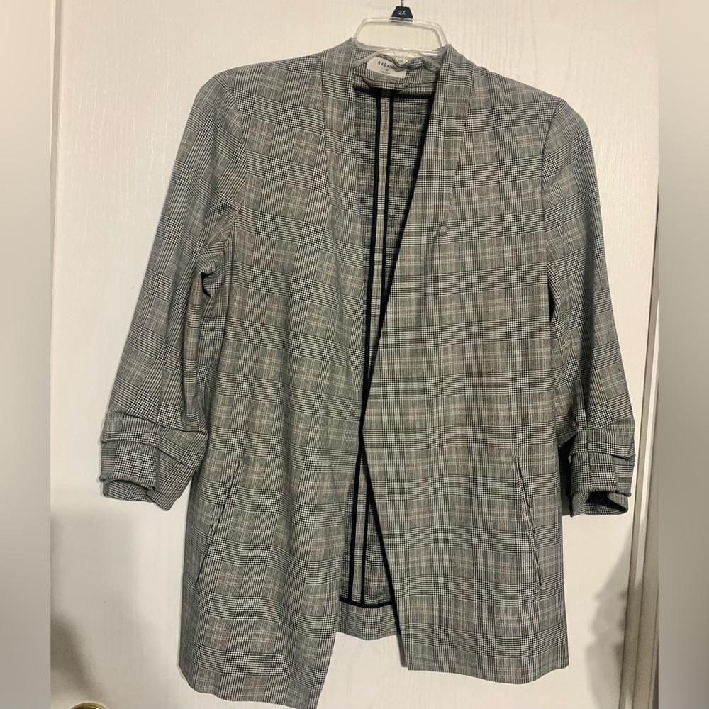 Aritzia Babaton Power Hip Plaid Blazer